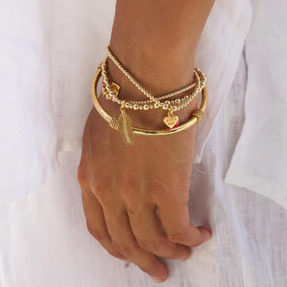 Annie Haak Jewellery Annie Haak Gold Plated Bahari Rope Bangle - Medium 1544433