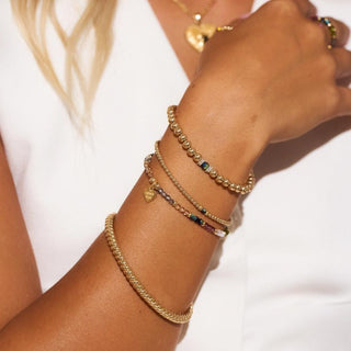 Annie Haak Jewellery Annie Haak Gold Plated Crystal Shimmer Bracelet 19cm 1544638
