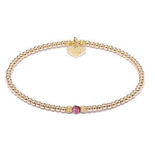 Annie Haak Jewellery Annie Haak Gold Plated Aster Amethyst Bracelet 17cm 1544643