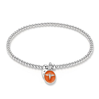 Annie Haak Jewellery Annie Haak Silver Santeenie Orange Silhouette Angel Bracelet 17cm 1546109