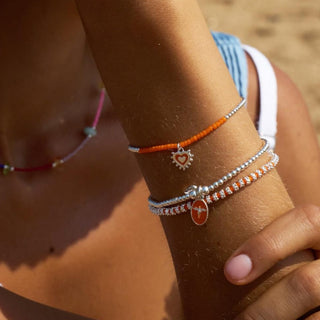 Annie Haak Jewellery Annie Haak Silver Santeenie Orange Silhouette Angel Bracelet 17cm 1546109