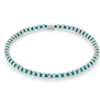 Annie Haak Jewellery Annie Haak Silver Mini Ria Neon Turquoise Bracelet 17cm 1546246