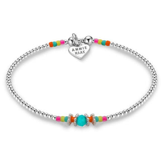 Annie Haak Jewellery Annie Haak Silver Boho Neon Turquoise Bracelet 19cm 1546252