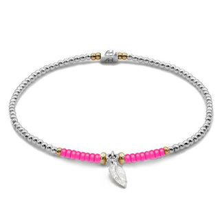 Annie Haak Jewellery Annie Haak Silver Maise Mix Pink Feather Bracelet 17cm 1546256