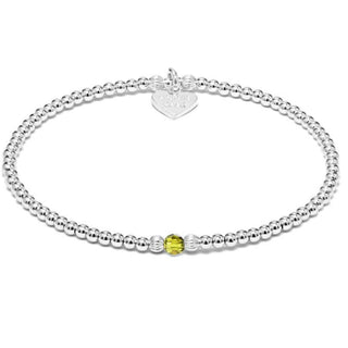 Annie Haak Jewellery Annie Haak Silver Aster Olivine Bracelet 19cm 1546287
