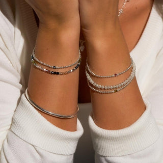 Annie Haak Jewellery Annie Haak Silver Aster Mid-Blue Bracelet 19cm 1546291
