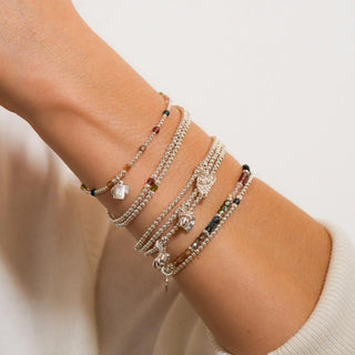 Annie Haak Jewellery Annie Haak Silver Aster Mid-Blue Bracelet 19cm 1546291