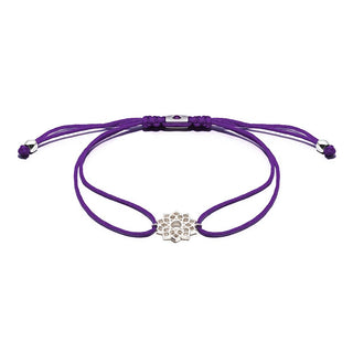 Annie Haak Silver Crown Chakra Friendship Bracelet - Purple