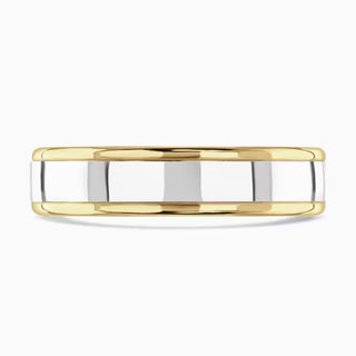 18ct 5mm Gold Two Colour Wedding Ring