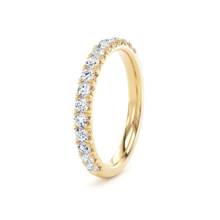 Fine Jewellery Jewellery 18ct Yellow Gold 0.50ct Diamond Micro Claw Set Half Eternity Ring 0114435