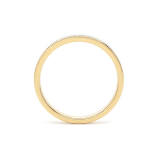 Fine Jewellery Jewellery 18ct Yellow Gold 2.8mm 0.50ct Princess Cut Diamond Half Eternity Ring 0114428