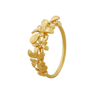 Alex Monroe Gold Plated Sprouting Rosette Ring