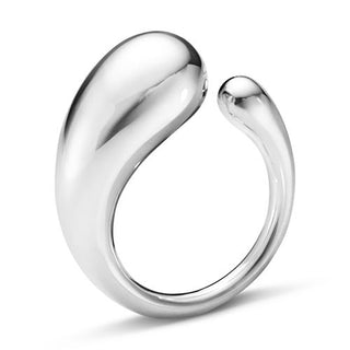 Georg Jensen Silver Large Mercy Ring - Size 52