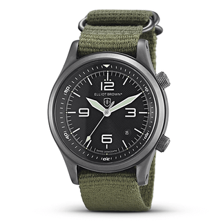 Elliot Brown Canford Watch With Green Strap