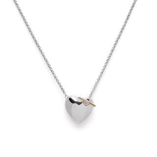Olivia Burton Silver Knot Heart Necklace
