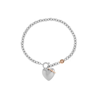 Olivia Burton Silver Classic Knot Heart Bracelet