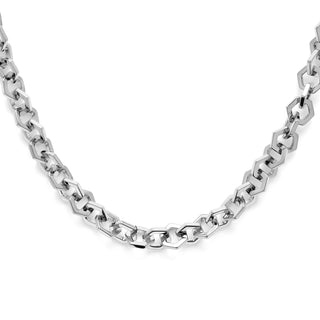 Olivia Burton Stainless Steel Honeycomb Link Necklace