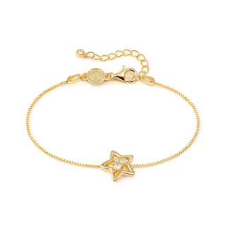 Nomination Jewellery Nomination Sterling Silver and Yellow Gold Dream Beats Star Bracelet 2522352