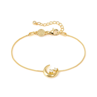 Nomination Jewellery Nomination Sterling Silver and Yellow Gold Dream Beats Moon Bracelet 2522354