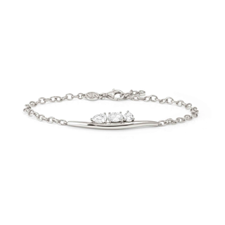 Nomination Jewellery Nomination Sterling Silver and Cubic Zirconia My Rebel Art 3 Stone Bracelet 2522357
