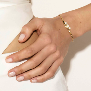Nomination Jewellery Nomination Sterling Silver, Yellow Gold and Cubic Zirconia My Rebel Art 3 Stone Bracelet 2522358