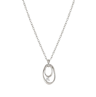 Nomination Jewellery Nomination Sterling Silver and Cubic Zirconia My Rebel Art Oval Necklace 2520236