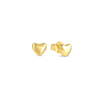 Nomination Yellow Gold Plated Sterling Silver Armonica Heart Stud Earrings