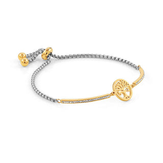 Nomination Stainless Steel and Yellow Gold PVD Milleluci Tree of Life Bracelet