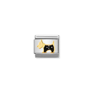 Nomination Jewellery Nomination Stainless Steel and Yellow Gold Composable Classic Terrier Link 2506006