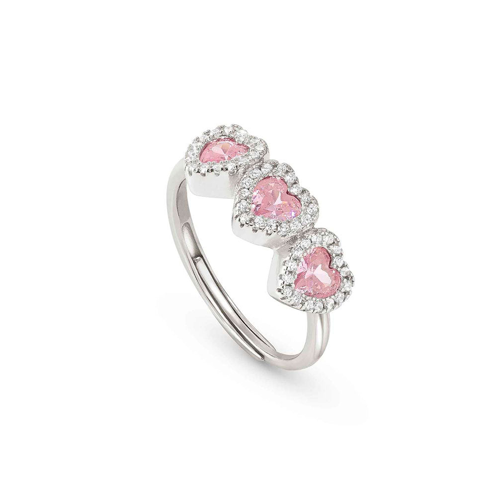 Pink Heart My Love Ring Nomination Sterling Silver Cubic Zirconia