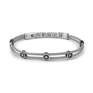 Nomination Stainless Steel SeaLover Cable Cubic Zirconia Bracelet