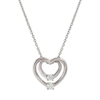 Nomination Jewellery Nomination Sterling Silver Cosmic Love Double Heart Necklace 2521199