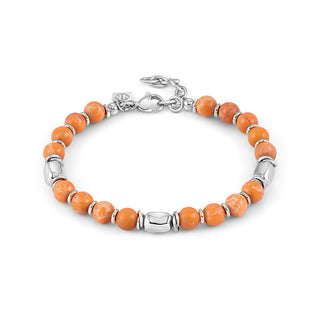 Nomination Stainless Steel Orange Jasper Instinctstyle Bracelet