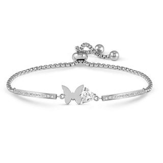 Nomination Jewellery Nomination Stainless Steel and Cubic Zirconia Milleluci Butterfly Bracelet 2522341