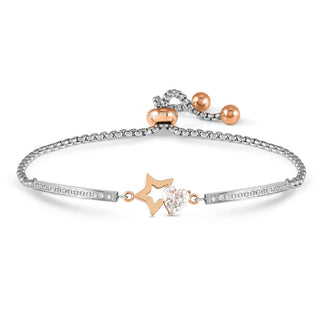 Nomination Jewellery Nomination Pink PVD Stainless Steel and Cubic Zirconia Milleluci Star Bracelet 2522345