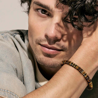 Nomination Jewellery Nomination Yellow PVD Tiger Eye InstinctStyle Infinity Bracelet 2522378