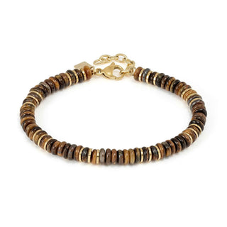 Nomination Jewellery Nomination Yellow PVD Tiger Eye InstinctStyle Infinity Bracelet 2522378