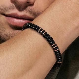 Nomination Jewellery Nomination Pink PVD Black Onyx InstinctStyle Infinity Bracelet 2522379