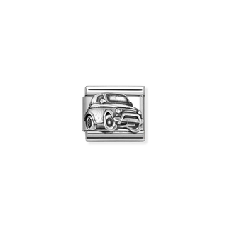 Nomination Jewellery Nomination Stainless Steel and Sterling Silver Composable Raised Vintage Car Link 2514326