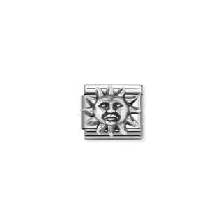 Nomination Jewellery Nomination Stainless Steel and Sterling Silver Composable Raised Sun Link 2514328
