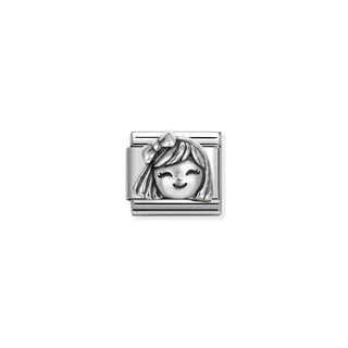 Nomination Composable Nomination Stainless Steel and Silver Composable Raised Girl Link 2514406