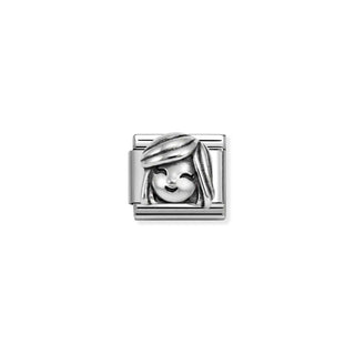 Nomination Composable Nomination Stainless Steel and Silver Composable Raised Mother Link 2514408