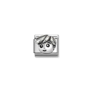 Nomination Composable Nomination Stainless Steel and Silver Composable Raised Father Link 2514409