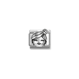 Nomination Composable Nomination Stainless Steel and Silver Composable Raised Grandmother Link 2514410