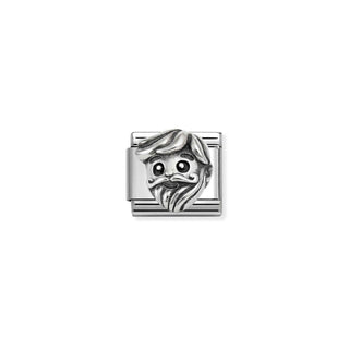 Nomination Composable Nomination Stainless Steel and Silver Composable Raised Grandfather Link 2514411