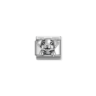 Nomination Composable Nomination Stainless Steel and Silver Composable Raised Dog Link 2514412