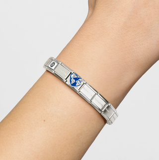 Nomination Jewellery Nomination Stainless Steel and Sterling Silver Composable World Map on Heart Link 2514331