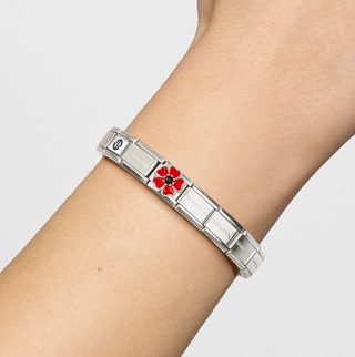 Nomination Jewellery Nomination Stainless Steel and Sterling Silver Composable Poppy Link 2514335