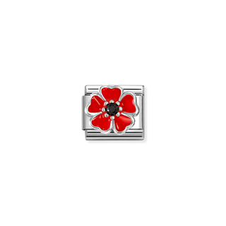 Nomination Jewellery Nomination Stainless Steel and Sterling Silver Composable Poppy Link 2514335