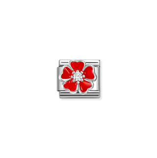 Nomination Jewellery Nomination Stainless Steel and Sterling Silver Composable Red Link 2514336